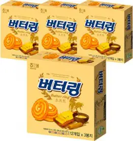 해태제과 버터링 소프트, 238g, 4개