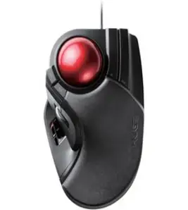 ELECOM 엘레콤 HUGE M-HT1URBK 트랙볼 마우스, Wired Trackball Mouse, Wired Trackball Mouse