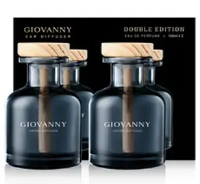 GIOVANNY 컵홀더형 차량용 디퓨저 150ml, 아쿠아샤워, 2개